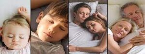 The recommended amount of sleep hours varies for each age group.