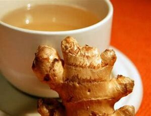 Ginger has natural anti-inflammatory and anti-nausea properties and may help soothe the digestive system and may help to control its cause.