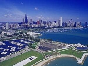 Weekend in USA. Experience the vibrant culture of Chicago with its museums, theaters, architecture, and iconic attractions like Millennium Park and Navy Pier.