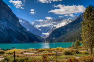 Located in the Canadian Rockies, Banff and Lake Louise offer stunning mountain scenery, hiking trails, and opportunities for outdoor adventures like skiing and snowboarding in the winter and hiking and biking in the summer.