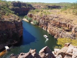 A series of stunning sandstone gorges carved by the Katherine River, offering boat cruises, canoeing, and hiking opportunities.