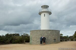Visitors can take a leisurely walk to the Cape Tourville Lighthouse for panoramic views of the coastline and the chance to spot dolphins and whales in the distance.