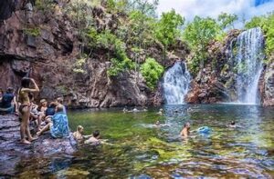 With its picturesque waterfalls, crystal-clear swimming holes, and monsoon rainforests, Litchfield National Park is a must-visit destination. It's a perfect place for weekend getaway destinations in Australia. 