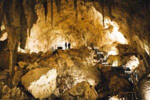 Explore the ancient Mammoth Cave, one of several limestone caves in the area. Take a guided tour to learn about the cave's geological formations and the prehistoric fossils found within. It is recommended for weekend getaway destinations in Australia.