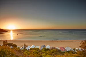 The Mornington Peninsula is a popular weekend getaway destination in Victoria, known for its stunning coastal scenery, vineyards, and hot springs. It is recommended for weekend getaway destinations in Australia.