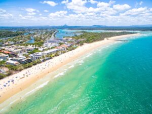 Noosa is a chic coastal town on the Sunshine Coast, known for its pristine beaches, upscale boutiques, and gourmet dining scene.