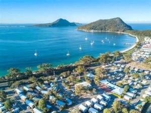 Shoal Bay is a picturesque beachside suburb in Port Stephens, offering stunning views of the bay and surrounding coastline. It is recommended for weekend getaway destinations in Australia.