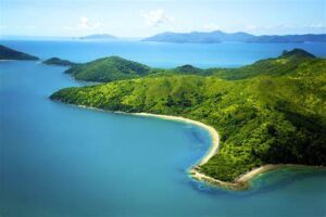 The Whitsunday Islands are a tropical paradise off the coast of Queensland, boasting crystal-clear waters, white sandy beaches, and iconic landmarks like Whitehaven Beach and Heart Reef.