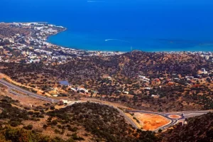 Aerial view of of greece.