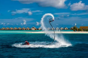 Engage in water activities such as snorkeling, diving, fishing, or taking boat tours to explore the marine life and coral reefs surrounding Thulusdhoo.