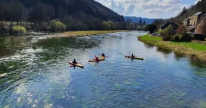 Experience the beauty of Ardennes from the water by paddling along the rivers and waterways, surrounded by lush greenery.