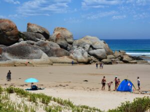 Wilsons Promontory National Park is a pristine wilderness area in Victoria, offering rugged coastal landscapes, sandy beaches, and diverse wildlife.