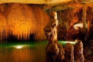 A natural wonder located north of Beirut, the Jeita Grotto is a series of interconnected limestone caves with stunning stalactites and stalagmites. Visitors can take a boat ride through the underground river and admire the breathtaking rock formations.