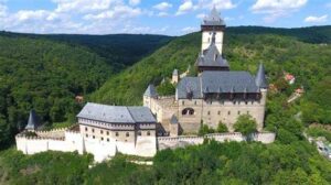 A Gothic castle founded in the 14th century, housing the Czech crown jewels and offering panoramic views of the surrounding countryside. It is also one of the historical sites in Czech Republic for tourists.