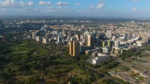 Aerial view of Nairobi City Kenya. 1