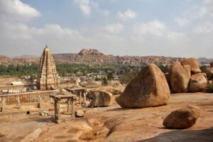 Hampi is a UNESCO World Heritage Site that was once the capital of the Vijayanagara Empire. The ruins of Hampi include temples, palaces, and other structures that offer a glimpse into the empire's grandeur.