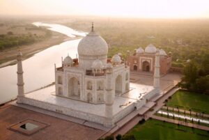 Aerial view of the India.