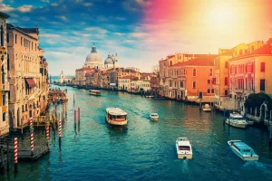 The main waterway in Venice, the Grand Canal is lined with elegant palaces, churches, and historic buildings, offering a unique way to explore the city.