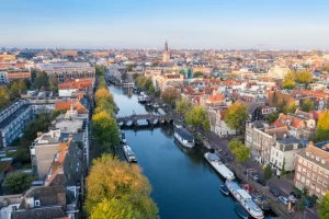 The capital city is known for its picturesque canals, historic buildings, and vibrant culture, including the Anne Frank House and Van Gogh Museum.