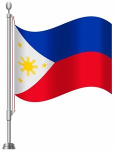 Flag of Philippines.