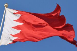 Image of the flad of Bahrain.