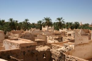 Known as the "Pearl of the Desert," Ghadames is an ancient oasis town in western Libya. Its labyrinthine streets, traditional mud-brick architecture, and underground tunnels showcase centuries of Berber culture.