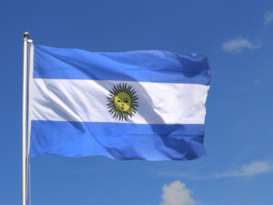 Images of the flag of Argentina.