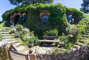 Fans of "The Lord of the Rings" and "The Hobbit" movies can visit the Hobbiton Movie Set in Matamata, where the iconic hobbit holes are located.