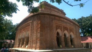 A late-medieval Hindu temple in Dinajpur, renowned for its stunning terracotta architecture and intricate carvings depicting various scenes from Hindu mythology.