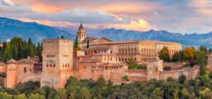 Located in Granada, the Alhambra is a stunning palace and fortress complex that showcases Islamic architecture and design.