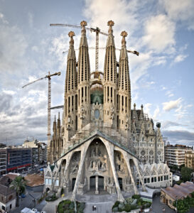 Barcelona's iconic basilica designed by Antoni Gaudí is a must-visit for its unique and intricate architecture.