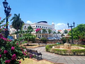 The historic district of Panama City, Casco Viejo, is a UNESCO World Heritage site filled with charming colonial architecture, lively plazas, and a rich cultural scene. Visitors can stroll through its cobblestone streets, visit museums, and enjoy local cuisine.