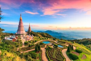 Nestled in the mountains of northern Thailand, Chiang Mai boasts over 300 temples, including the iconic Wat Phra That Doi Suthep. The city is known for its rich culture, vibrant night markets, and annual Yi Peng Lantern Festival.