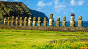 This remote island is famous for its iconic moai statues and rich Polynesian culture. Visitors can explore archaeological sites and enjoy the island's stunning beaches and volcanic landscapes.