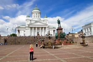 The capital city boasts beautiful architecture, vibrant design districts, and scenic waterfront views. Highlights include the iconic Temppeliaukio Church and the historic Suomenlinna fortress.