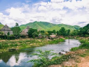 This charming mountain town in northern Thailand is known for its laid-back vibe, stunning landscapes, and hot springs. The Pai Canyon and waterfalls nearby offer opportunities for hiking and exploration.