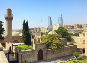 A 15th-century palace complex located in Baku's Old City, it represents the peak of the Shirvan-Apsheron architectural style. The palace includes a mosque, a mausoleum, and a courtyard.