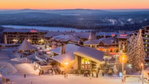 A picturesque ski resort in the Finnish Lapland, Ruka is known for its winter sports, beautiful landscapes, and charming log cabins.