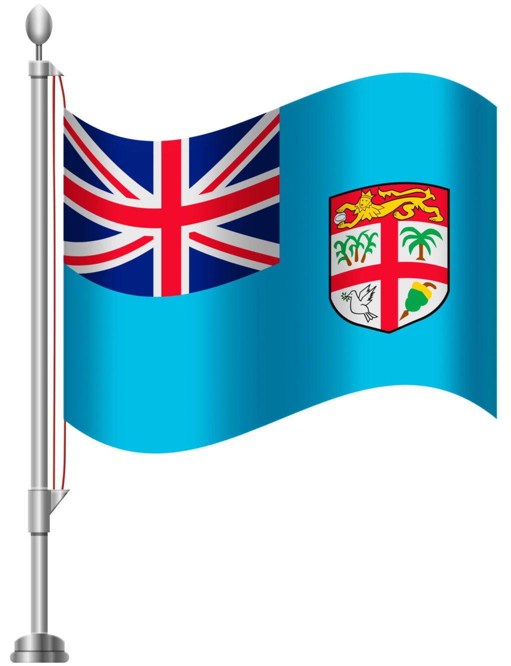 Image of the flag of the Fiji.