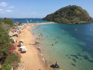 Just a short boat ride from Panama City, Isla Taboga is known for its beautiful beaches and charming village. Visitors can relax on the sandy shores, hike to the island's viewpoints, and explore its historical sites.