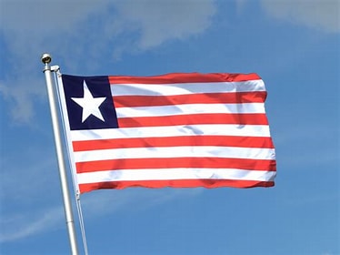 image of the flag of Liberia.